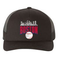 Boston City Skyline Retro Boston Baseball Vintage Yupoong Adult 5-Panel Trucker Hat