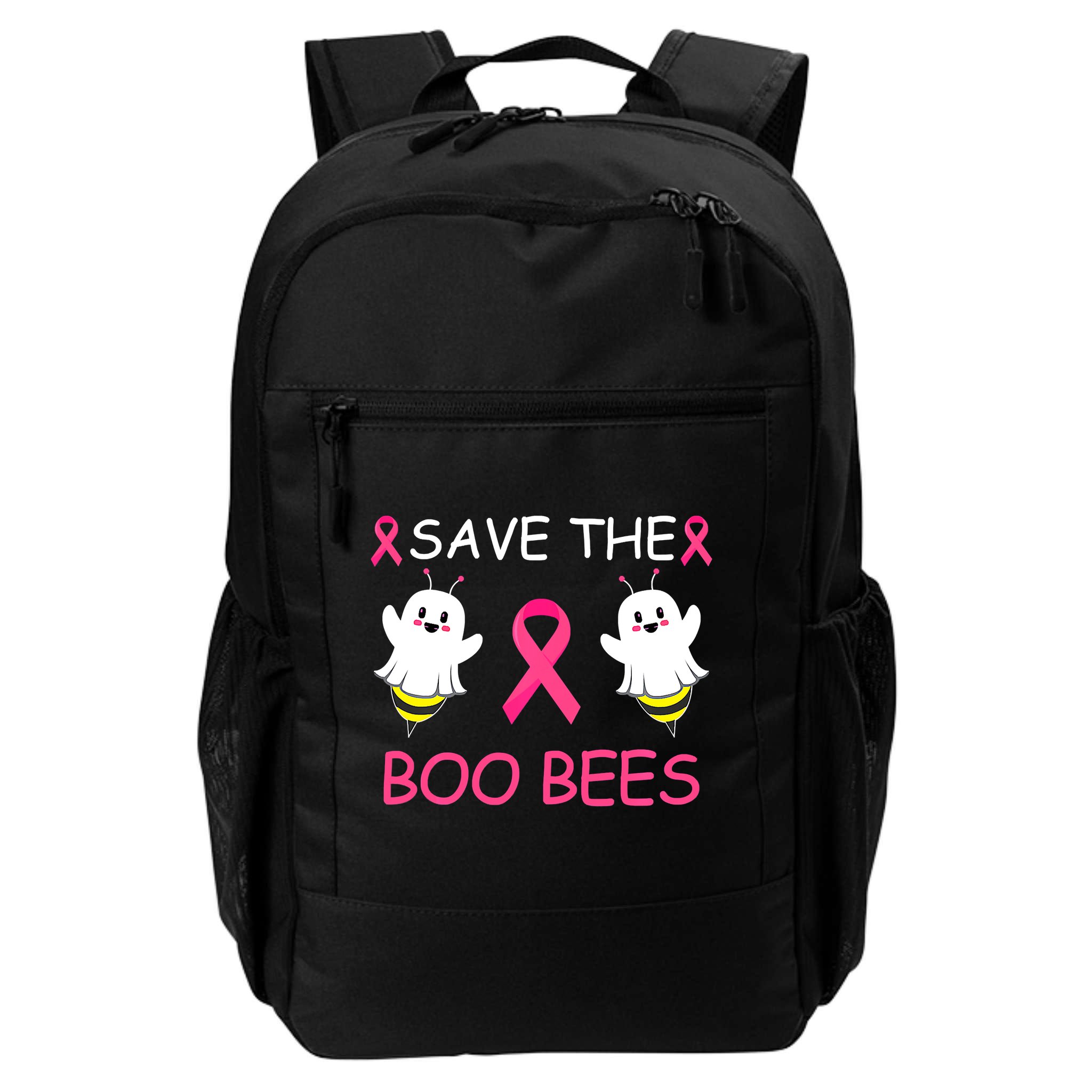 Breast Cancer Save The Boo Bees Halloween Backpack