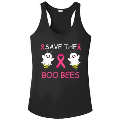 Breast Cancer Save The Boo Bees Halloween Ladies PosiCharge Competitor Racerback Tank