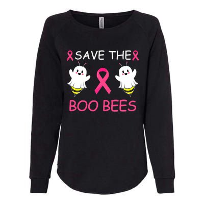 Breast Cancer Save The Boo Bees Halloween Womens California Wash Sweatshirt