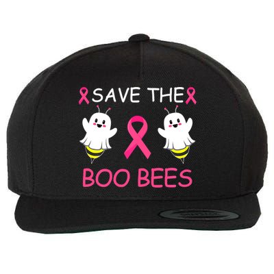 Breast Cancer Save The Boo Bees Halloween Wool Snapback Cap