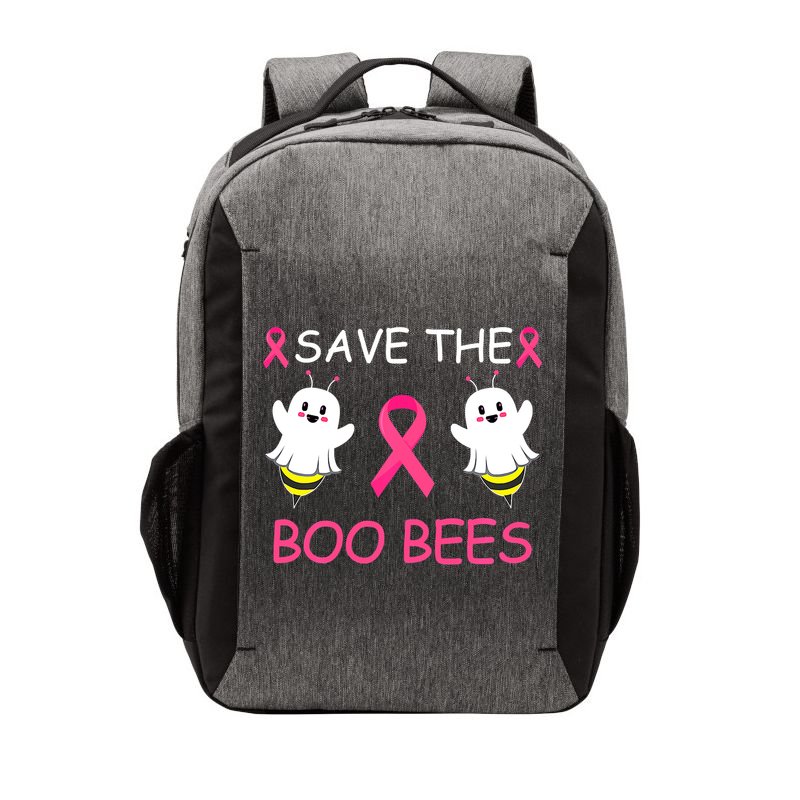 Breast Cancer Save The Boo Bees Halloween Vector Backpack