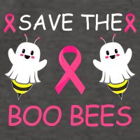 Breast Cancer Save The Boo Bees Halloween Vector Backpack