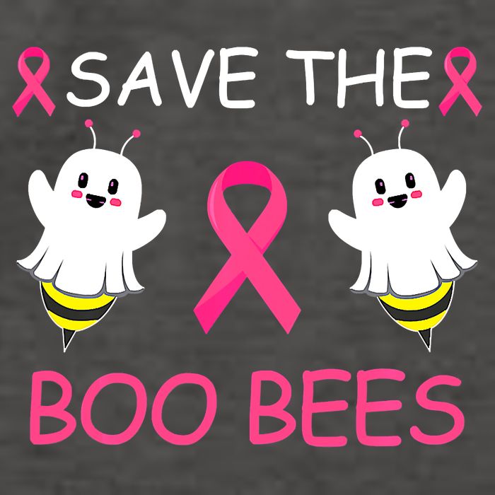 Breast Cancer Save The Boo Bees Halloween Vector Backpack