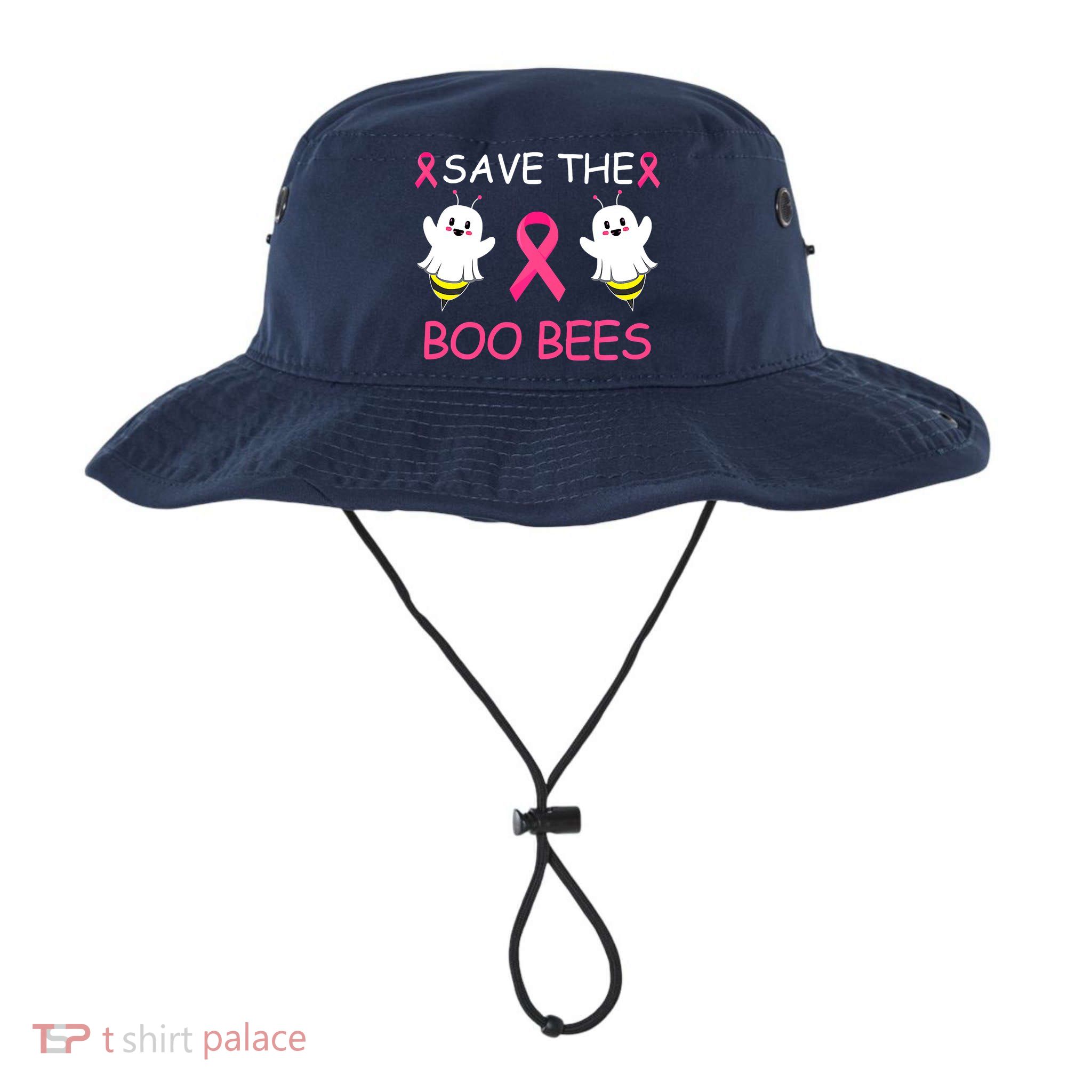 Breast Cancer Save The Boo Bees Halloween Bucket Hat