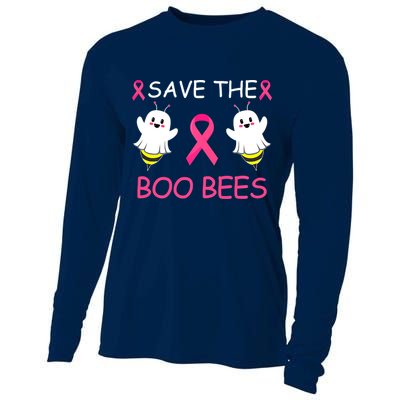 Breast Cancer Save The Boo Bees Halloween Cooling Performance Long Sleeve Crew