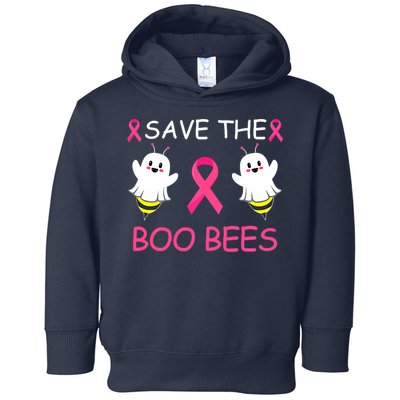 Breast Cancer Save The Boo Bees Halloween Toddler Hoodie