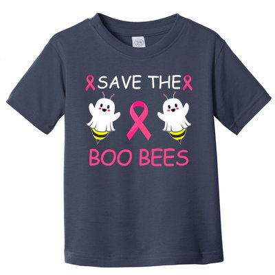 Breast Cancer Save The Boo Bees Halloween Toddler T-Shirt