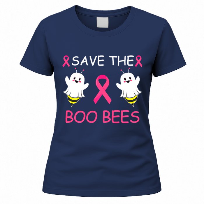 Breast Cancer Save The Boo Bees Halloween Women's T-Shirt