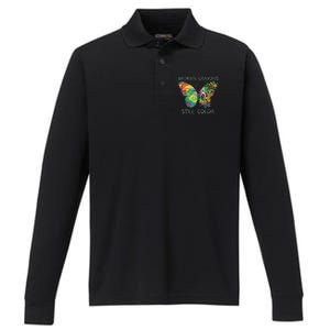 Broken Crayons Still Colors Tal Health Awareness Great Gift Performance Long Sleeve Polo