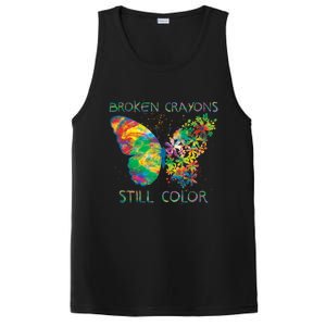 Broken Crayons Still Colors Tal Health Awareness Great Gift PosiCharge Competitor Tank