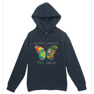 Broken Crayons Still Colors Tal Health Awareness Great Gift Urban Pullover Hoodie