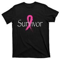 Breast Cancer Survivor Pink Ribbon Awareness Month T-Shirt