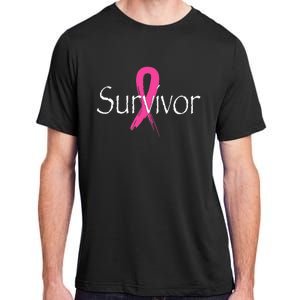 Breast Cancer Survivor Pink Ribbon Awareness Month Adult ChromaSoft Performance T-Shirt