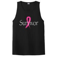 Breast Cancer Survivor Pink Ribbon Awareness Month PosiCharge Competitor Tank