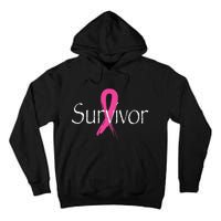 Breast Cancer Survivor Pink Ribbon Awareness Month Tall Hoodie