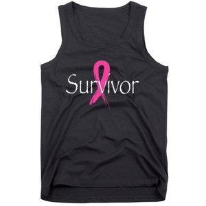 Breast Cancer Survivor Pink Ribbon Awareness Month Tank Top