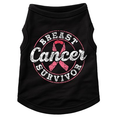 Breast Cancer Survivor Pink Awareness Fight Breast Cancer Doggie Tank