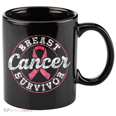 Breast Cancer Survivor Pink Awareness Fight Breast Cancer 11oz C Handle Ceramic Mug