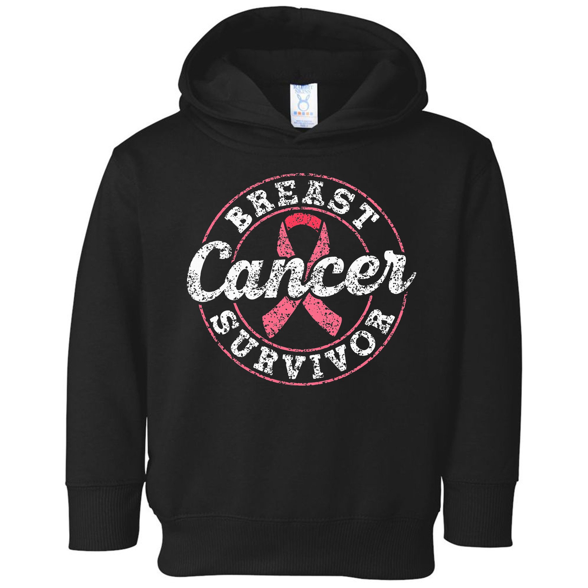 Breast Cancer Survivor Pink Awareness Fight Breast Cancer Toddler Hoodie