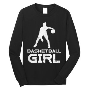 Basketball Cute Sports Lover Baller Player Women Long Sleeve Shirt