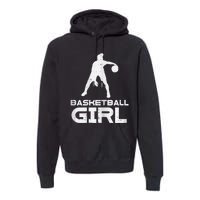 Basketball Cute Sports Lover Baller Player Women Premium Hoodie