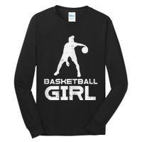 Basketball Cute Sports Lover Baller Player Women Tall Long Sleeve T-Shirt