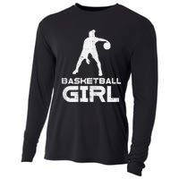 Basketball Cute Sports Lover Baller Player Women Cooling Performance Long Sleeve Crew