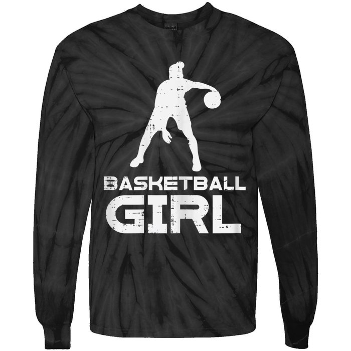 Basketball Cute Sports Lover Baller Player Women Tie-Dye Long Sleeve Shirt