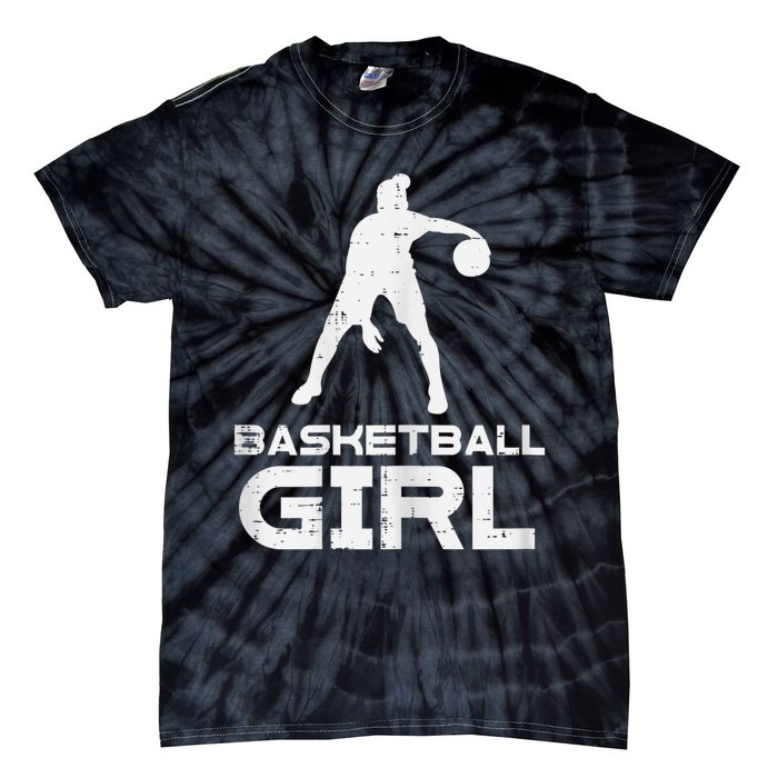 Basketball Cute Sports Lover Baller Player Women Tie-Dye T-Shirt