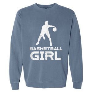 Basketball Cute Sports Lover Baller Player Women Garment-Dyed Sweatshirt