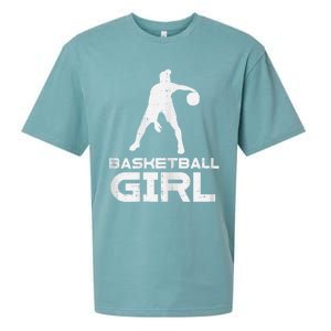 Basketball Cute Sports Lover Baller Player Women Sueded Cloud Jersey T-Shirt