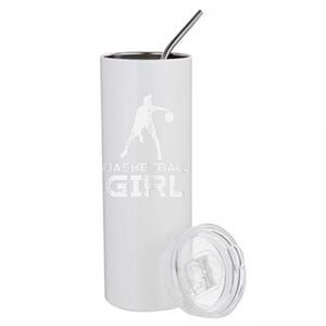 Basketball Cute Sports Lover Baller Player Women Stainless Steel Tumbler