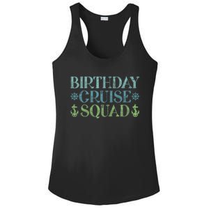 Birthday Cruise Squad Cruising Trip Party Vacation Birthday Ladies PosiCharge Competitor Racerback Tank