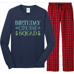 Birthday Cruise Squad Cruising Trip Party Vacation Birthday Long Sleeve Pajama Set