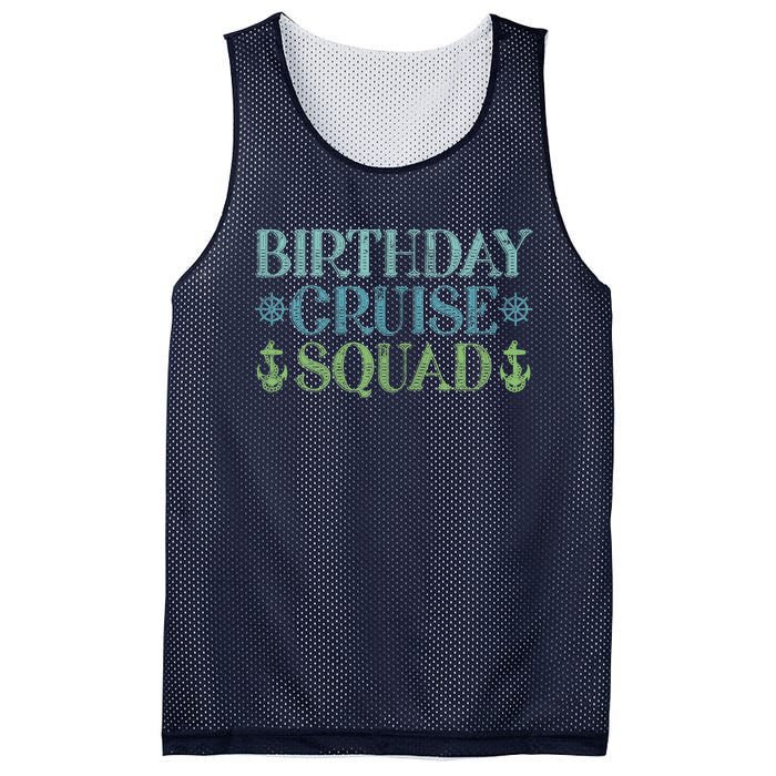 Birthday Cruise Squad Cruising Trip Party Vacation Birthday Mesh Reversible Basketball Jersey Tank