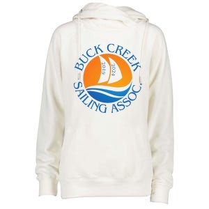 Buck Creek Sailing Association Womens Funnel Neck Pullover Hood