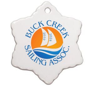 Buck Creek Sailing Association Ceramic Star Ornament