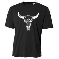 Boho Cow Skull Wild West Western Cooling Performance Crew T-Shirt