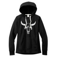 Boho Cow Skull Wild West Western Women's Fleece Hoodie