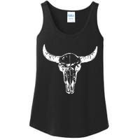 Boho Cow Skull Wild West Western Ladies Essential Tank