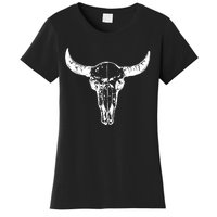 Boho Cow Skull Wild West Western Women's T-Shirt