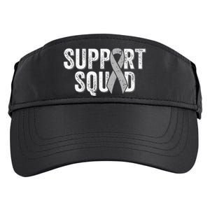 Brain Cancer Support Squad Friend Family Support Ribbon Adult Drive Performance Visor