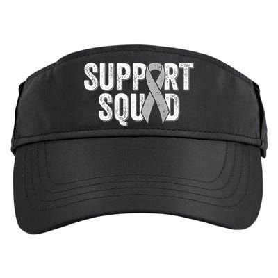 Brain Cancer Support Squad Friend Family Support Ribbon Adult Drive Performance Visor