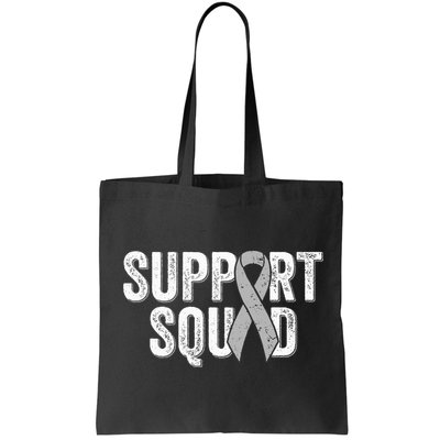 Brain Cancer Support Squad Friend Family Support Ribbon Bag