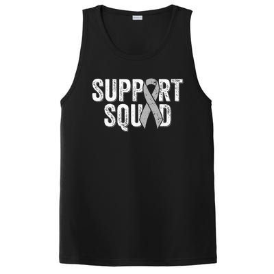 Brain Cancer Support Squad Friend Family Support Ribbon PosiCharge Competitor Tank