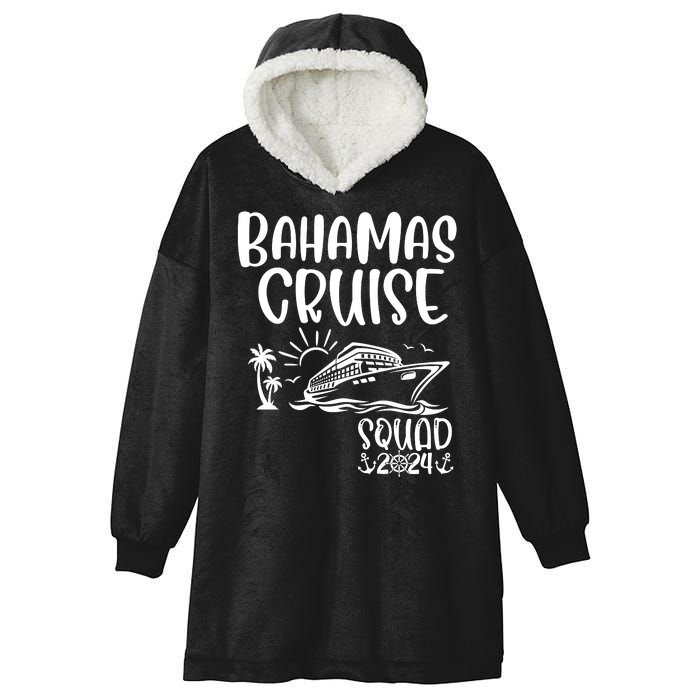 Bahamas Cruise Squad 2024 Bahamas Holiday Family Matching Hooded Wearable Blanket