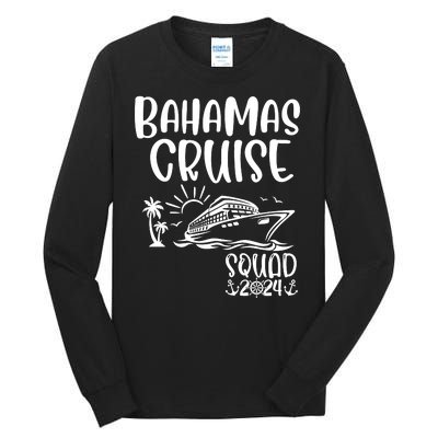 Bahamas Cruise Squad 2024 Bahamas Holiday Family Matching Tall Long Sleeve T-Shirt