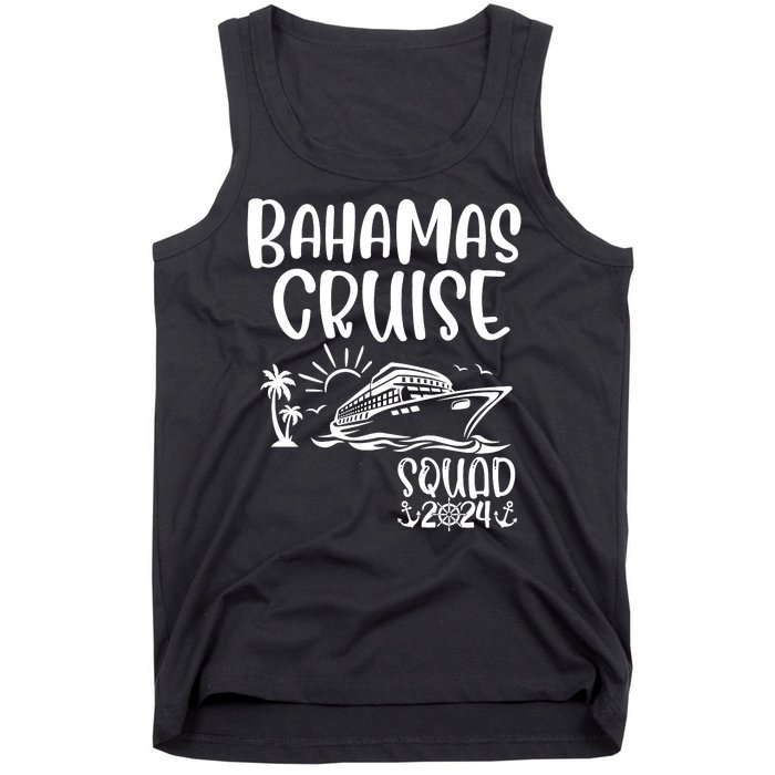 Bahamas Cruise Squad 2024 Bahamas Holiday Family Matching Tank Top