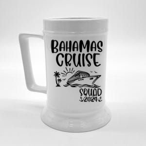 Bahamas Cruise Squad 2024 Bahamas Holiday Family Matching Beer Stein